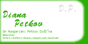 diana petkov business card